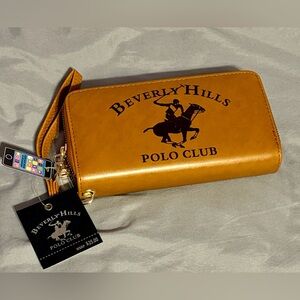 Beverly Hills Polo Club Mustard Wristlet